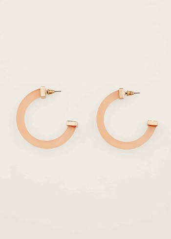 Phase Eight Clear Hoop Jewellery Pink USA | 6198547-EC